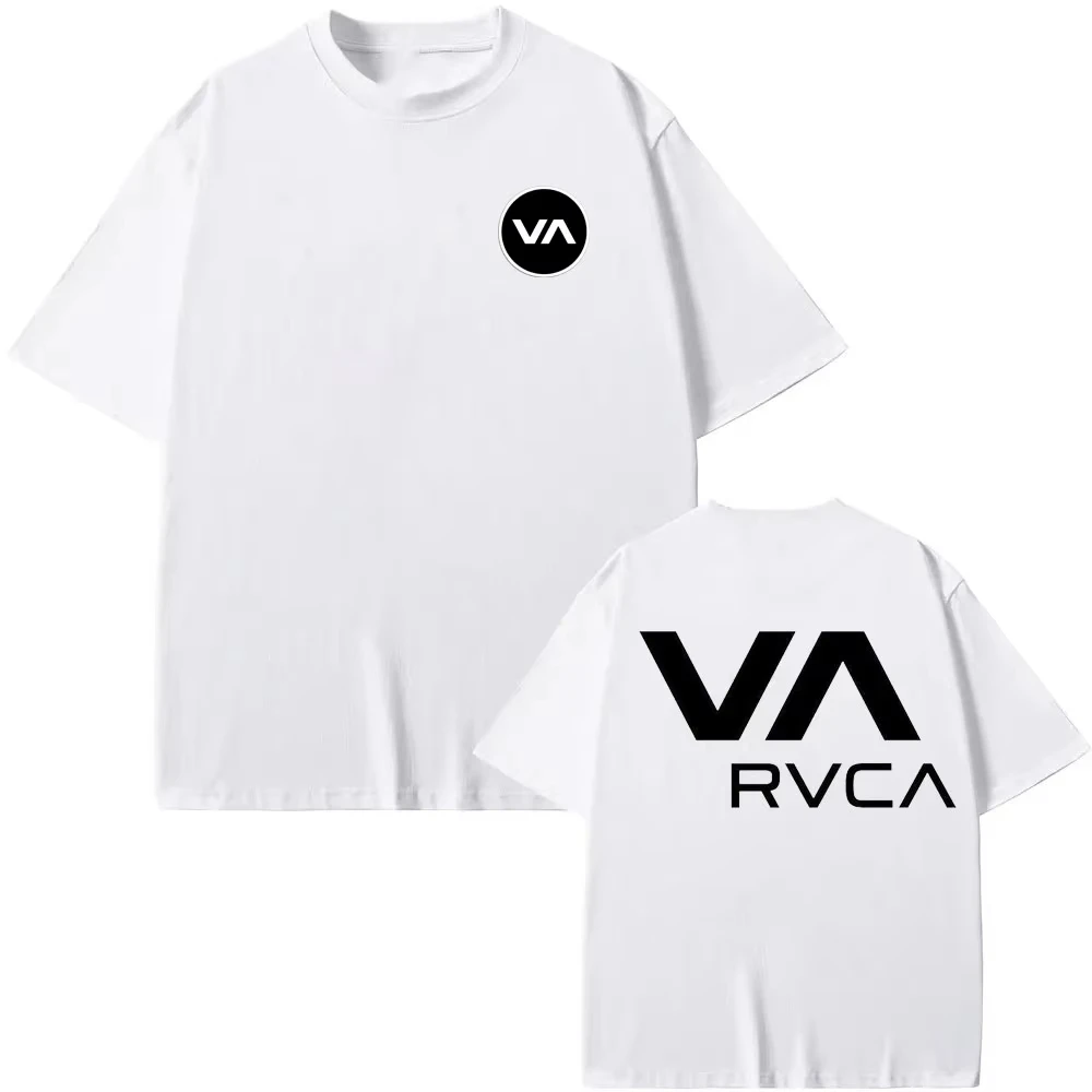 Streetwear Brand Tees - RVCA T 셔츠 블랙 티 여름