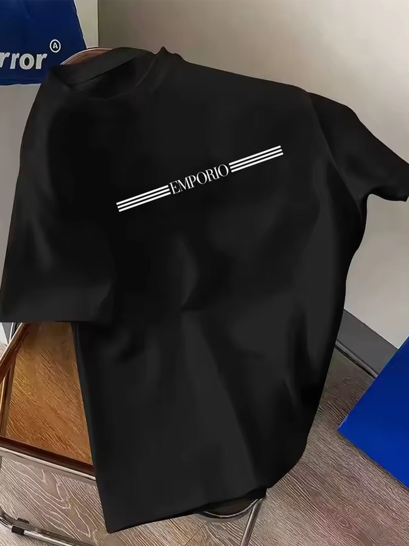 남성용 럭셔리 브랜드 레터 프린트 티셔츠, 100% 순 - Streetwear Brand Tees 리뷰 및 가격