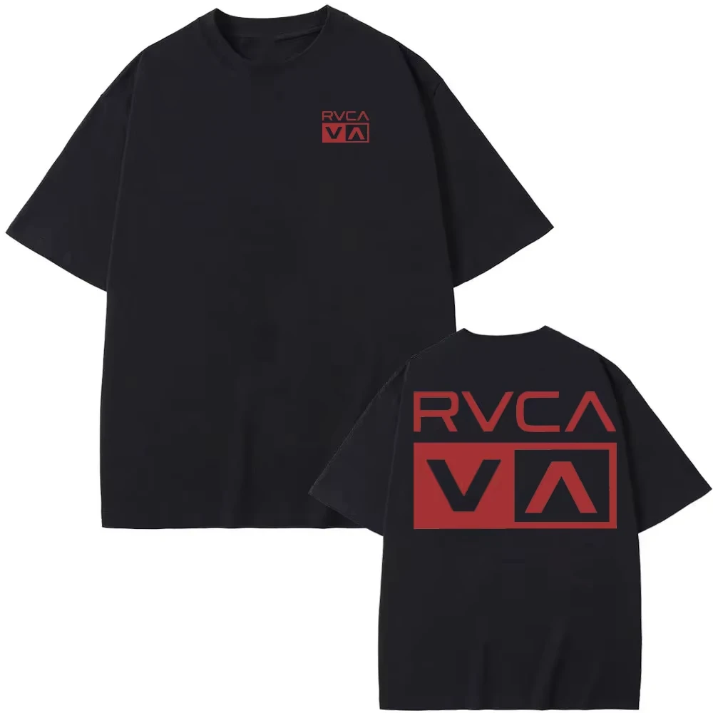 RVCA T 셔츠 블랙 티 여름 코튼 티셔츠 여름 짧은 - Streetwear Brand Tees 리뷰 및 가격